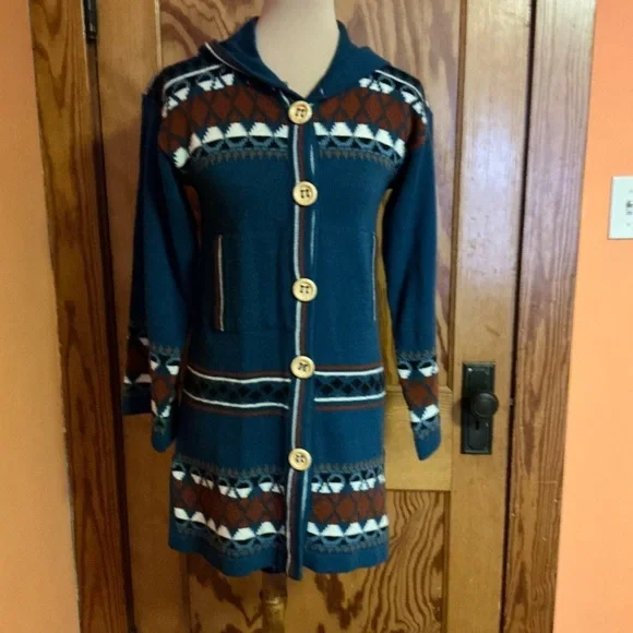 Vintage 70s OOAK. Bell sleeve Shacket